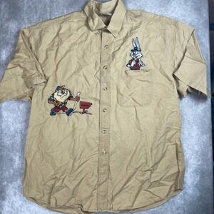 Looney Tunes ACME Clothing Shirt Mens Large Bugs Bunny Taz Cartoon VTG